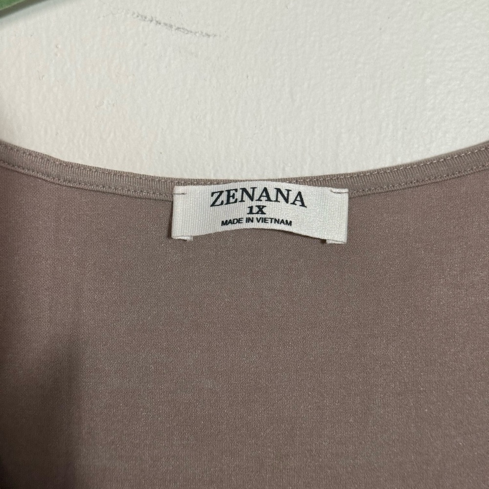 Zenana Sleeveless Tan Romper - Picture 2 of 3